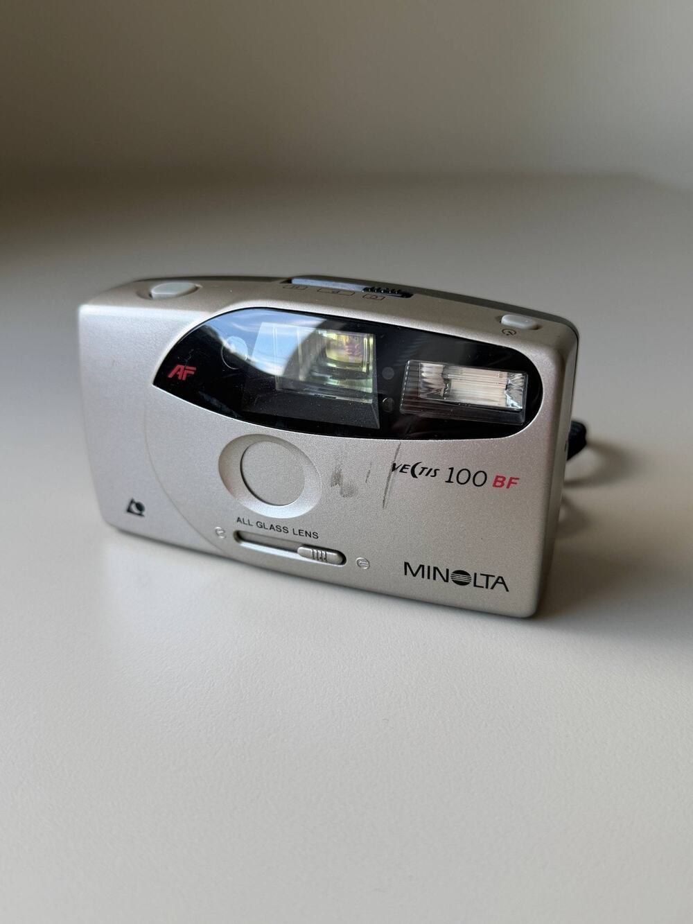 Minolta Vectis 100 BF Point And Shoot Aps Film Camera Compact 90s WORKS